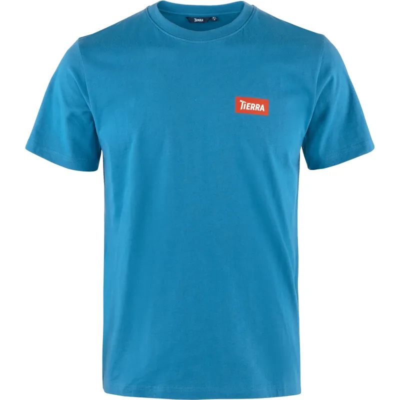 Tierra Mens OC Box Logo T-Shirt Mid Blue
